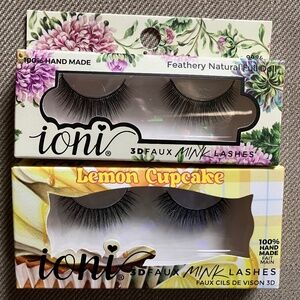 2 pairs of Ioni Faux mink lashes. Brand New, Black